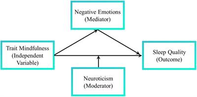 Relationship Between Trait Mindfulness and Sleep Quality in College Students: A Conditional Process Model